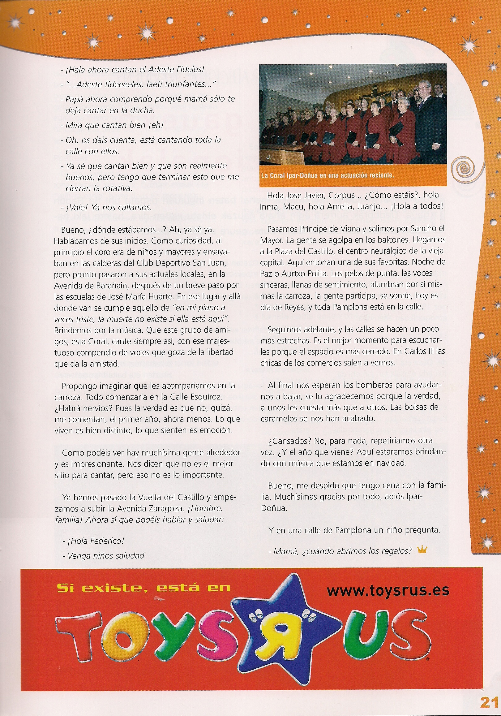 Año 2008. Revista Cabalgata de Reyes