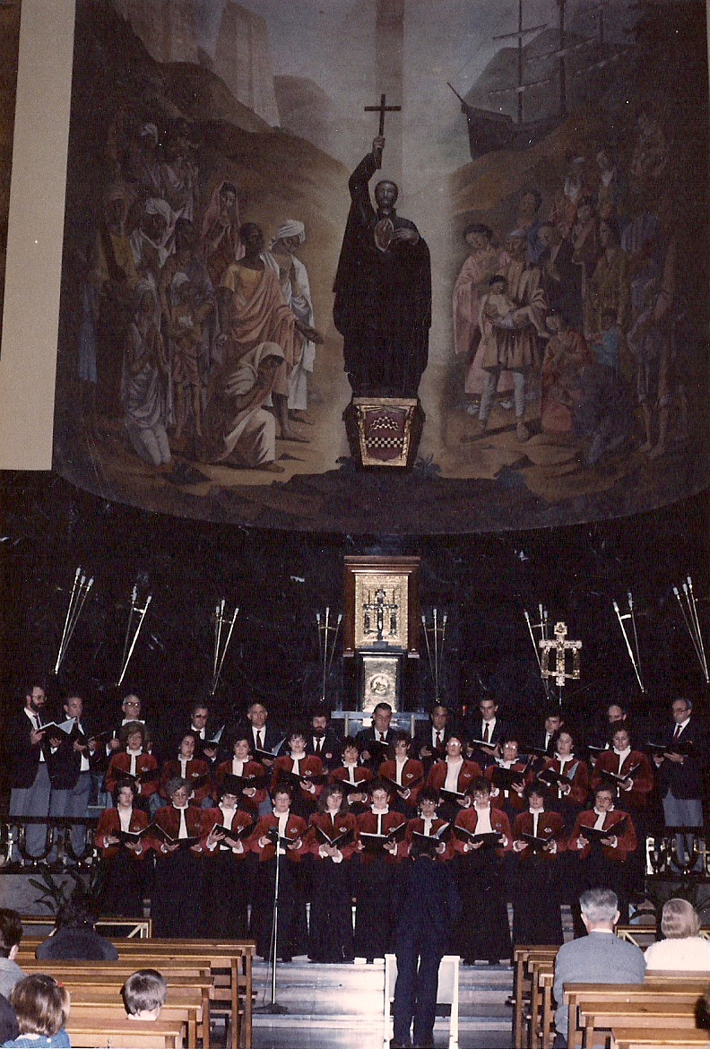 Año 1990. Parroquia de San Francisco Javier
